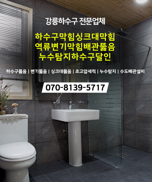 하수구막힘싱크대막힘역류변기막힘배관뚫음누수탐지하수구달인 모바일 비주얼 0